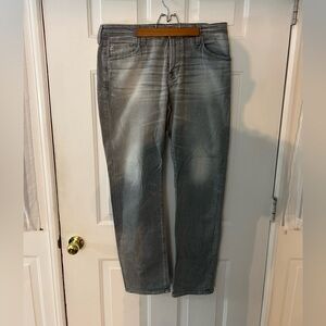 AG Adriano Goldschmied Men's Washed Gray Jeans